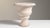 1960s 1960-1969 France Weathered Antique White Painted Pedestal Urn Planter For Sale - Image 5 of 7