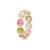 18k Solid Gold Multi-Tourmaline Infinity Band Size 6 For Sale In New York - Image 6 of 10