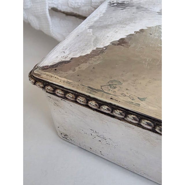 Danish Silver Box by Carl M. Cohr 83% Silver Purity For Sale - Image 9 of 15
