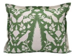 Schumacher Chenoneau Decorative Pillow Cover in Aloe