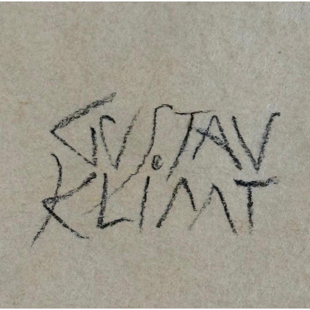 1910s 1910s Standing Female Nude, Pencil, Signed – Gustav Klimt For Sale - Image 5 of 13