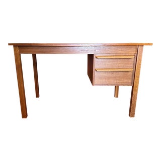Mid Century Danish Teak Writing Desk For Sale