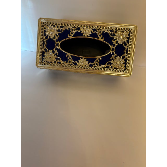 Vintage 1960's Hollywood Regency Ornate Tissue Box Cover For Sale In Boise - Image 6 of 6