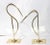 1960s-70s Brass Stylized Egret Figures - a Set of 2 This stylish two piece set of stylized egrets dates to the...