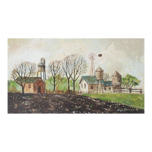 Vintage Rustic Farmhouse Painting