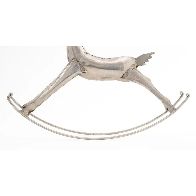 Rocking Reindeer Sculpture For Sale - Image 4 of 6