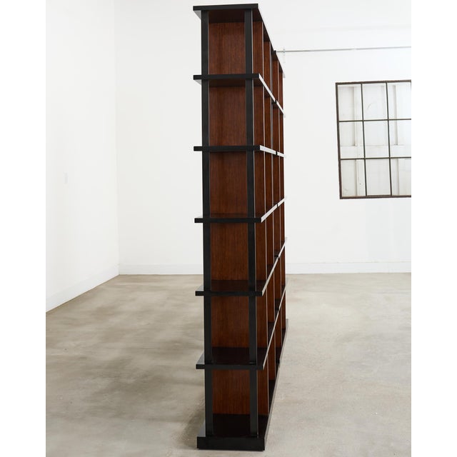 Modern Pair of Ralph Lauren Italian Oak Cushing Etagere Bookcases For Sale - Image 3 of 18