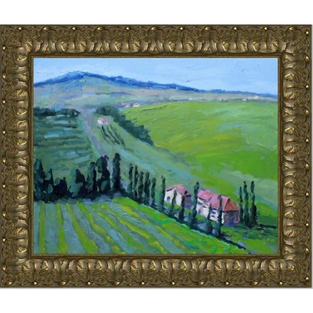 Contemporary Tuscan Landscape Plein Air Oil Painting For Sale - Image 11 of 12