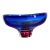 Signed Göran Wärff Kosta Boda Cobalt Blue & Ruby Art Glass Centerpiece Bowl For Sale