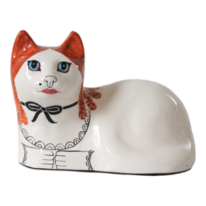 English Pop-Art Porcelain Cat by Toni Davidson & Alan P. Smith