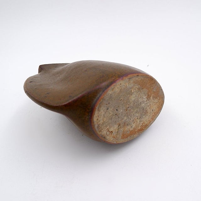 Vintage Abstract Stoneware Ceramic Vase, 1970s For Sale - Image 13 of 16