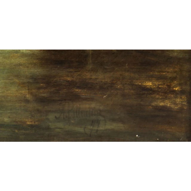 Alfred Pollentine, Grand Canal, 1877, Antique Oil Painting, Framed For Sale - Image 9 of 18