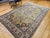 Vintage Persian Tabriz Rug, Hand-Knotted Wool, Floral Pattern, Moss Green & Caramel, 7x10 For Sale - Image 10 of 18