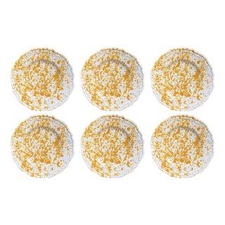 Points Moutarde Dinner Plates from Popolo, Set of 6 For Sale