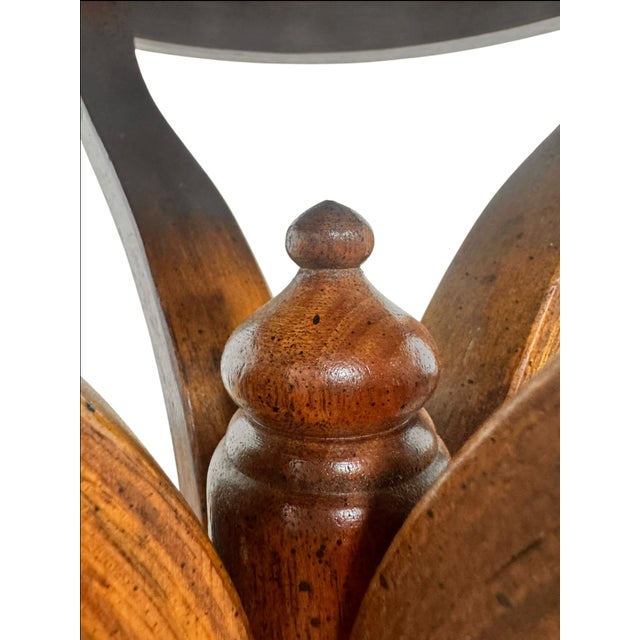 Mid 20th Century CCFM Mid-Century Modern Bentwood & Cane Martini Table For Sale - Image 14 of 16