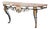 Louis XV Style Marble Top Gilt and Ebonized Console For Sale