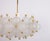 Large Frosted Glass and Brass Chandelier from Kinkeldey, Germany, 1970s For Sale - Image 4 of 18
