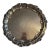 1950s Poole Epca Silverplate Large Round Footed Serving Tray For Sale