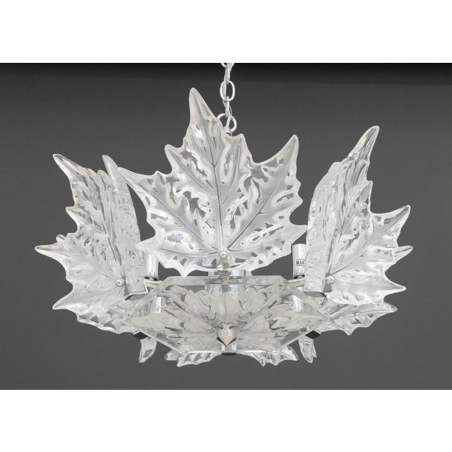 Lalique Lalique Crystal "Champs-Elysees" Two-Tier Chandelier For Sale - Image 4 of 13