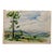 Henry Emil Salloch Original Watercolor on Paper Upland Pasture. For Sale