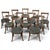 Set of Twelve 18th Century Swedish Gustavian Dining Chairs Includes 2 Armchairs For Sale - Image 14 of 14