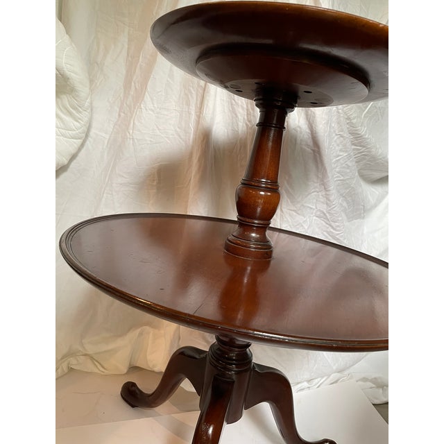 Antique Two‑Tier Mahogany Gueridon Table, Late 19th Century For Sale In New York - Image 6 of 11