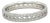 Tiffany & Co. 18ct White Gold T True Narrow Pavé Diamond Ring 0.23ct 3.73g For Sale