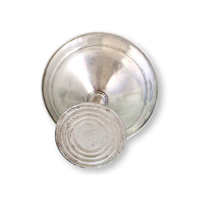Mid 20th Century Mid 20th Century Sterling Silver Footed Compote For Sale - Image 5 of 6