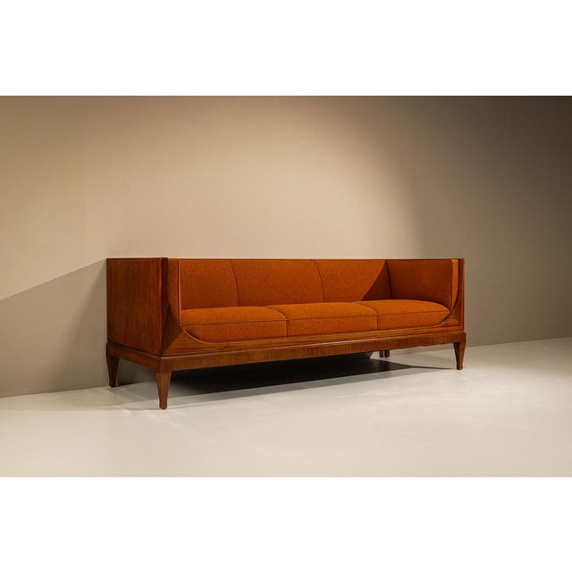 Box Sofa in Mahogany by Frits Henningsen, Denmark, 1940s For Sale - Image 13 of 13