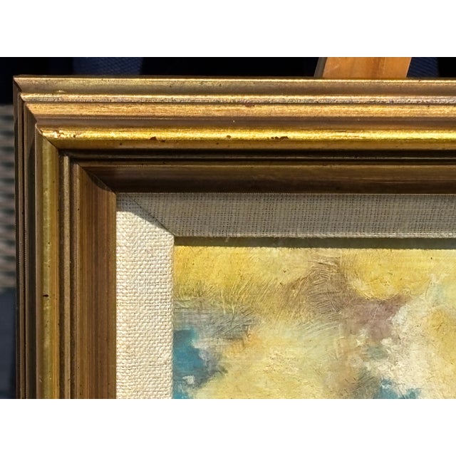 A Nantucket Beach Beautiful 1970s/80s era original oil on canvas in a very fine gallery presentation. 9" wide by 7" tall...