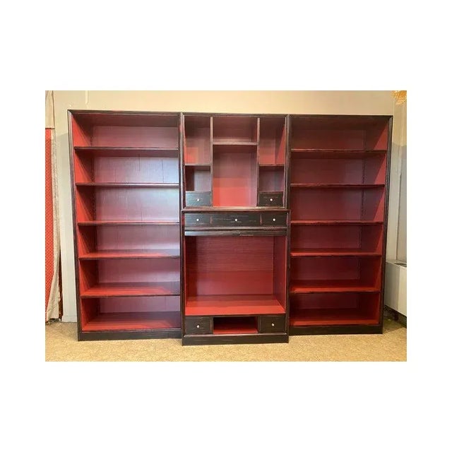 Italian Bookcase with TV Shelf by Simoeng, 1980s For Sale - Image 12 of 13