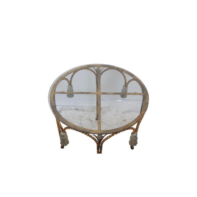 Hollywood Regency Vintage Italian Hollywood Regency Style Side Table For Sale - Image 3 of 6