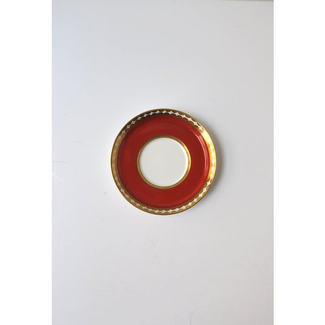 Tiffany & Co New York porcelain saucer (turned) jewelry dish, Midcentury Modern design period, circa mid-20th century,...