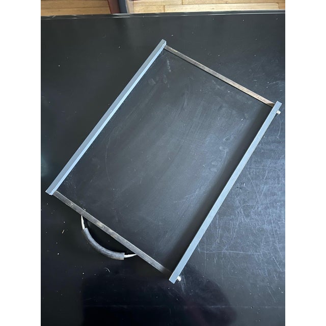 Black Vintage Board Tray by Axis Edition, Paris, 1980s For Sale - Image 8 of 9