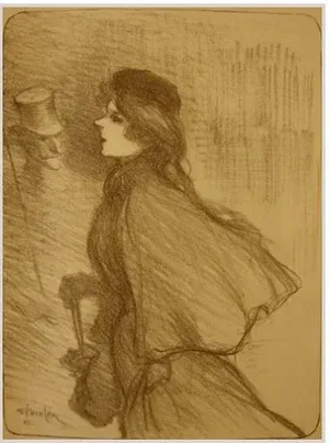 Ton Nez 1890's French Art Nouveau Illustration