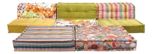 Mah Jong Sofa Missoni Fabrics by Hans Hopfer Roche Bobois 21st C