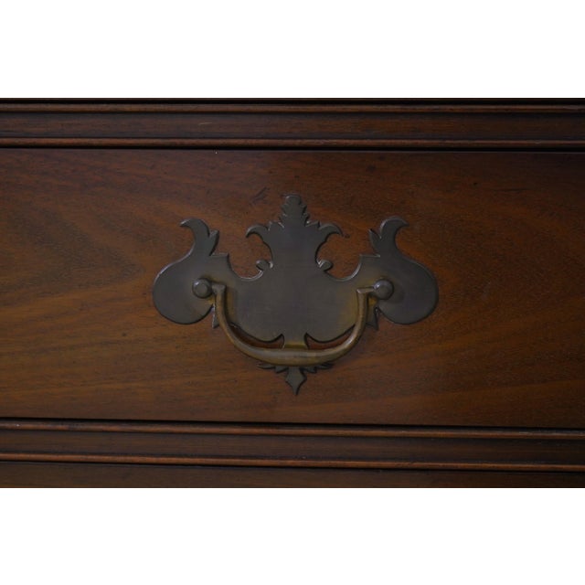 1960s Kittinger Cw-1 Colonial Williamsburg Mahogany Desk For Sale - Image 9 of 18