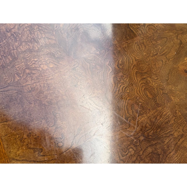 Wood 1970s Henredon Scene One Parsons Side Tables With Burlwood Patchwork Tops – A Pair For Sale - Image 7 of 18