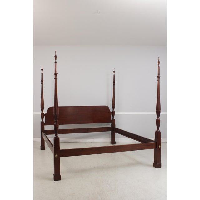 Age: Approx: 30 Years Old Details: Bolted Rail Construction Traditional Style Reddish Mahogany Finish Possibly By...