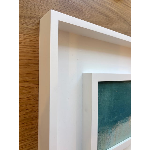 Abstract Sarah Trundle, Contemporary Abstract Framed Painting, "Hazy" For Sale - Image 3 of 3