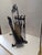 Metal Vintage Wroth Iron Magazine Holder For Sale - Image 7 of 11