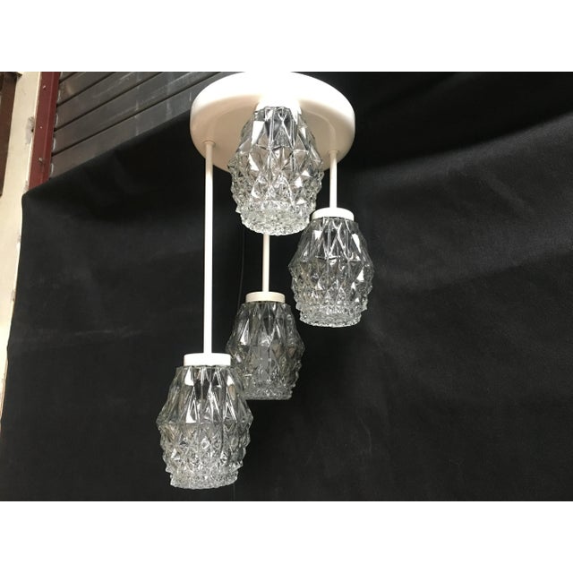Pendant Lamp or Chandelier in Metal and Glass, 1960s For Sale - Image 3 of 16