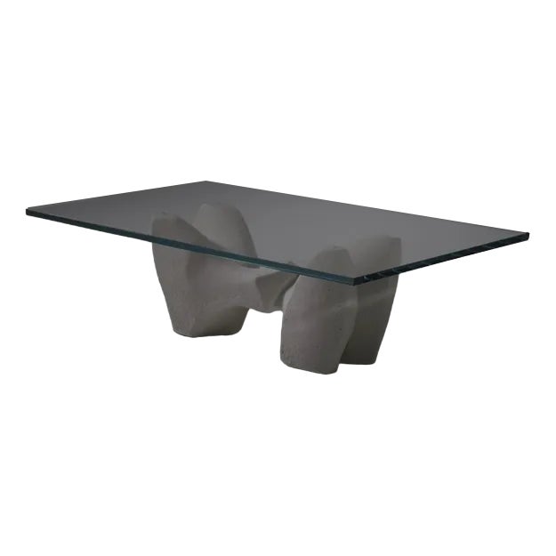 Italian Sculptural Concrete Coffee Table, 1970s For Sale