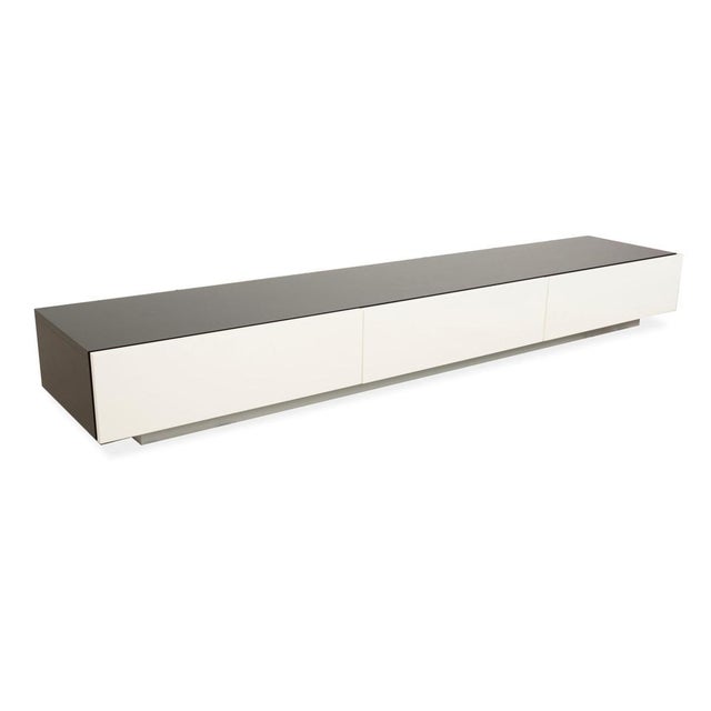 Modern Cube Sideboard in White and Anthracite Wood with Drawers from Interlübke For Sale - Image 3 of 14
