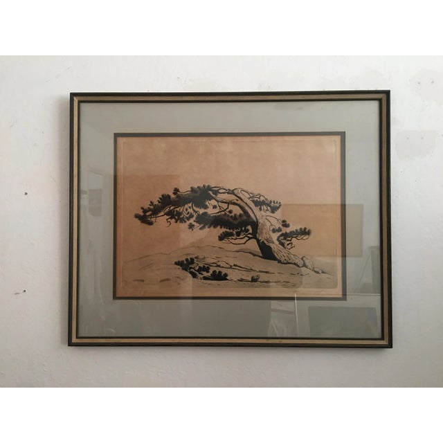 1930s Ferdinand Burgdorff Landscape Etching, Framed For Sale In San Francisco - Image 6 of 6