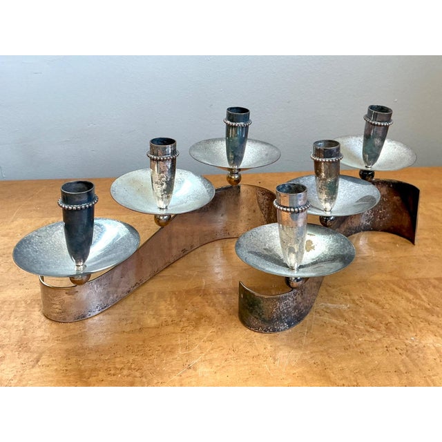 Vintage Carole Stupell for Royal Hickman Silverplate Candlesticks - A Pair For Sale - Image 9 of 18