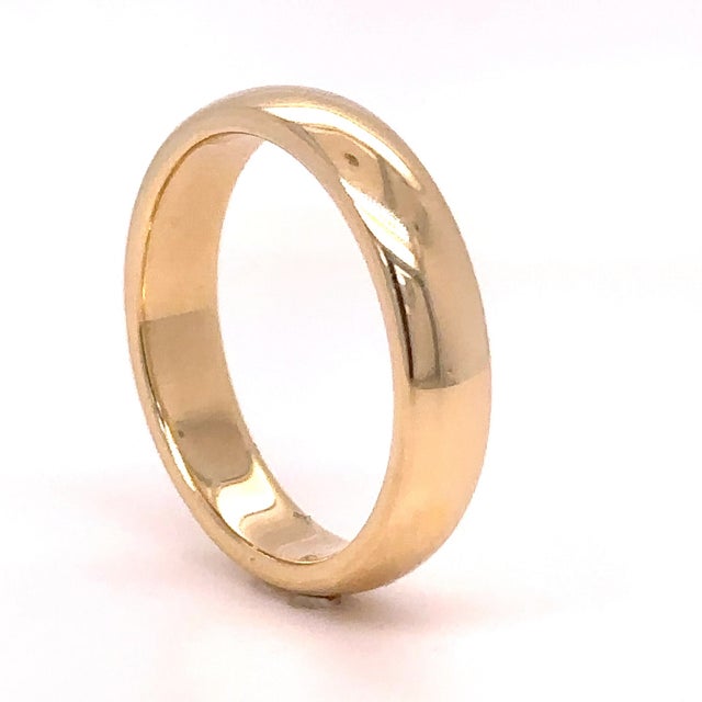 Tiffany and Co. Tiffany & Co. 18ct Yellow Gold Forever Wedding Band 7g, Size 8 For Sale - Image 4 of 6