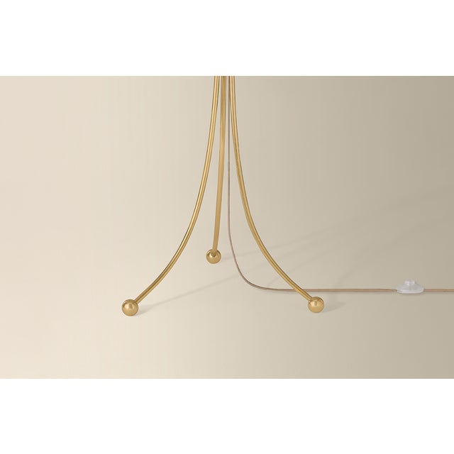 Mitzi Mitzi Katya 25.5 in. 1 Light Floor Lamp in Aged Brass Finish For Sale - Image 4 of 7