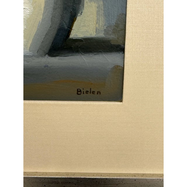 Off-white Stanley Bielen "Ladi Apples" Oil on Paper + Signed, Circa 2001 For Sale - Image 8 of 12