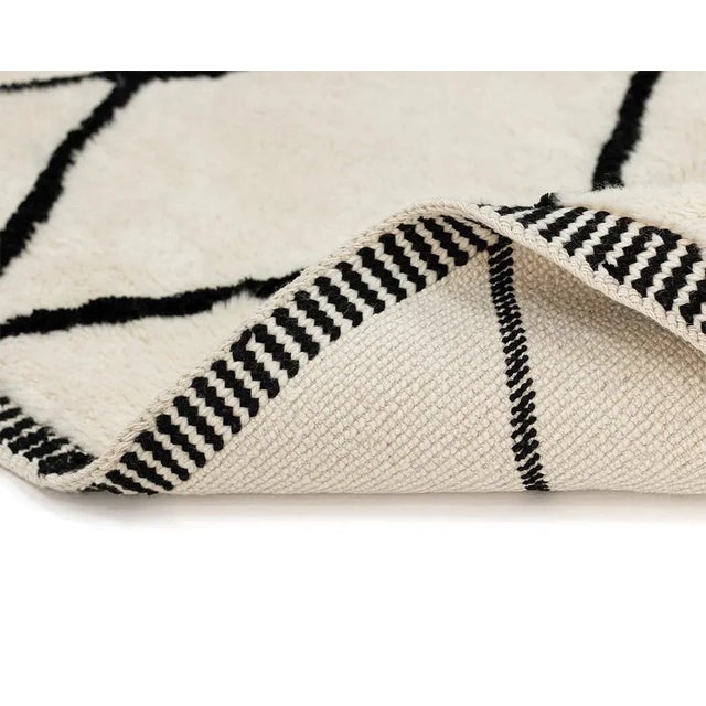 Hand-Knotted Wool Rug by Azele Studio For Sale - Image 4 of 13